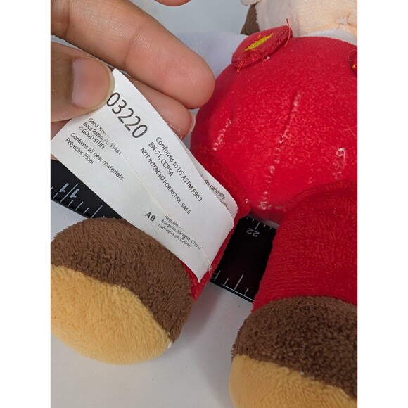 Set 3 Super Nintendo Mario White Hat Red Fire & 2 Mushroom Plush - Picture 9 of 14